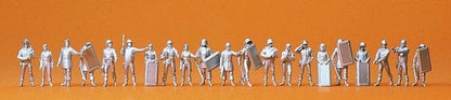 Preiser 16350 HO Scale Unpainted Figure Set Assorted Police
