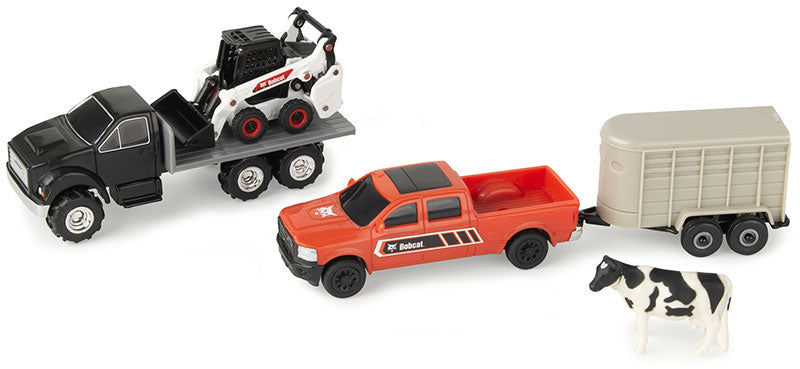 Ertl 37907A-B 1/64 Scale Bobcat Skid Steer Farm Playset Playset Includes: Bobcat