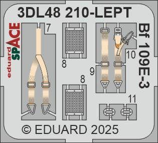 Eduard 3DL48210 1/48 Bf 109E-3 SPACE SPACE for HOBBY BOSS