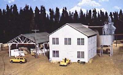 Walthers Cornerstone 3059 HO Planing Mill and Shed Kit