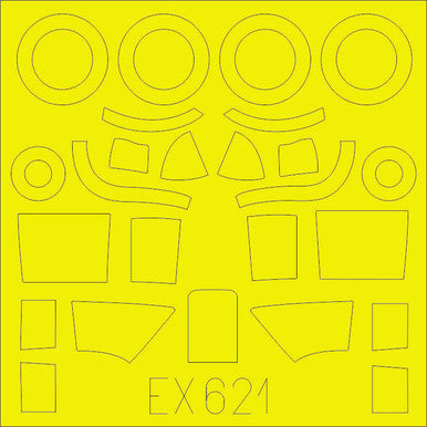 Eduard EX621 1/48 Mask Beaufighter TF X for RMG Canopy Mask Set