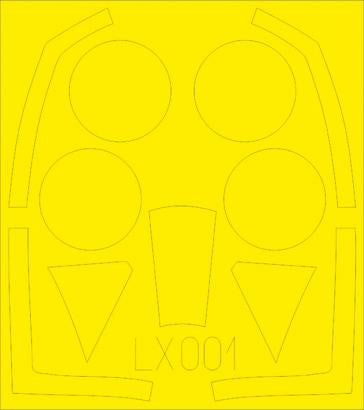 Eduard LX001 1/24 Mask Typhoon Mk.Ib for Airfix Canopy Mask Set