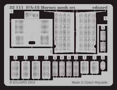 Eduard 32111 1/32 F/A-18 Hornet Mesh Set for Academy