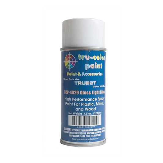 Tru-Color Paint 4029 All Scale Aerosol Spray Paint 4.5oz 135ml Can -- Gloss Light Blue
