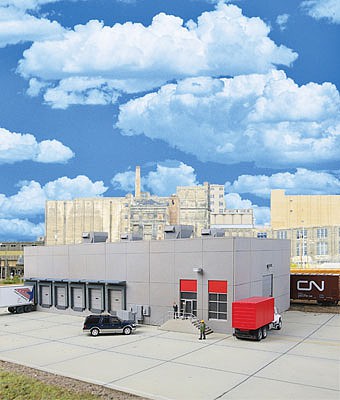 Walthers Cornerstone 4067 HO Modern Concrete Warehouse Kit