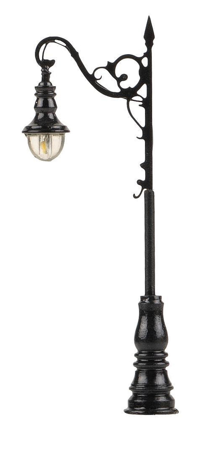 Faller 272227 N Scale LED Wrought-Iron Arc Luminaire, Cold White
