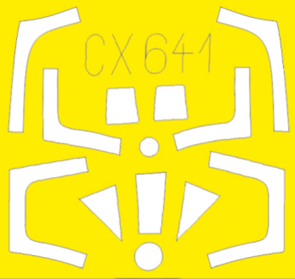 Eduard CX641 1/72 Mask Aircraft- Meteor F8 for ARX