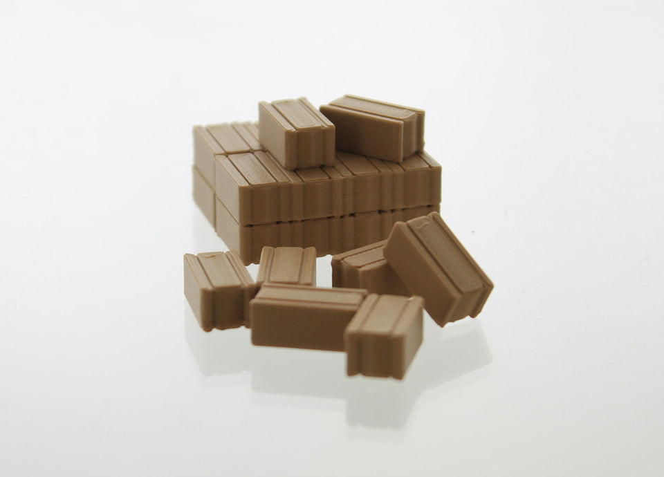 3D To Scale 64-306-BN 1/64 – Square Hay Bales 8pk Brown Diorama Detail