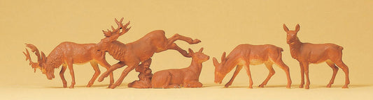 Preiser 14179 HO Scale Stags Animal Figure Set