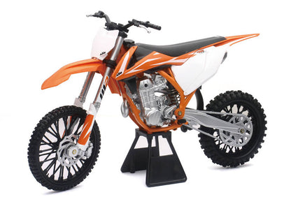 New Ray 49613 1/6 2018 KTM 450 SX-F Dirt Bike, Black White Orange