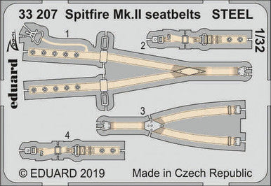Eduard 33207 1/32 Spitfire Mk.II Seatbelts Steel for Revell