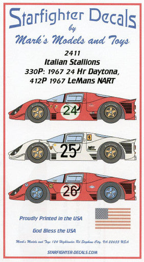 Starfighter Decals 2411 1/24 - Italian Stallions Part 2: 330P4 412P