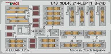 Eduard 3DL48214 1/48 B-24D SPACE SPACE for HOBBY BOSS Kit