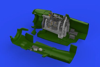 Eduard 648800 1/48 Aircraft- A6M3 Cockpit for EDU (Photo-Etch & Resin)