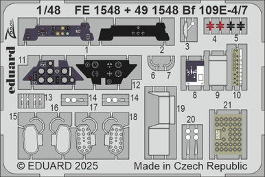 Eduard FE1548 1/48 Bf 109E-4/7 (Fe)