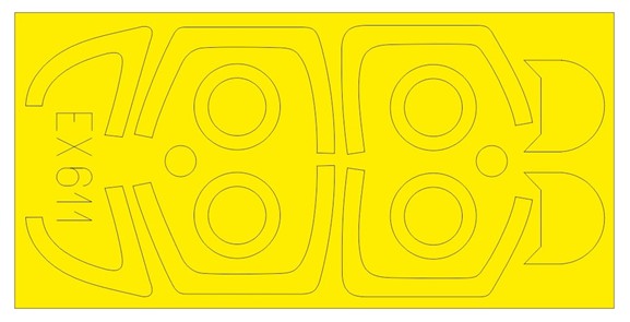 Eduard EX611 1/48 Mask Aircraft- L39ZA for TSM