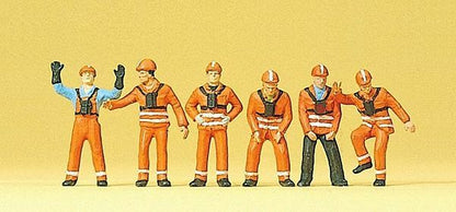 Preiser 10245 HO Scale Railroad Personnel Railway Workers - German