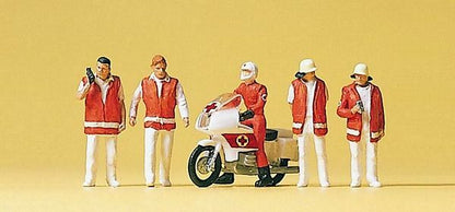 Preiser 10100 HO Scale Emergency Personnel Emergency Doctors