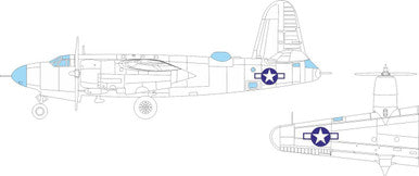 Eduard EX1118 1/48 B-26G Marauder US National Insignia MASK for ICM