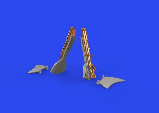 Eduard 648905 1/48 Aircraft- Bf109K4 Undercarriage Legs for EDU (Bronze & Resin)