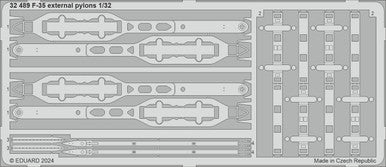 Eduard 32489 1/32 F-35 External Pylons Photo Etched Set