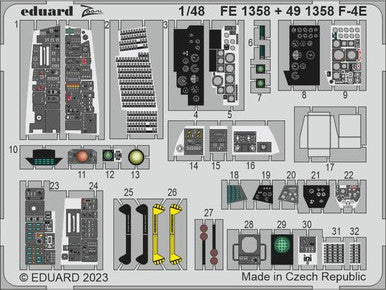 Eduard 491358 1/48 F-4E for Meng Photo Etch Detail Set
