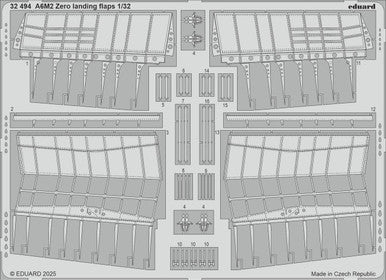 Eduard 32494 1/32 Zero Landing Flaps1/32 Photo Etch