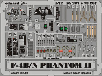 Eduard 73207 1/72 F-4B/N for Hasegawa (Pre-Painted)
