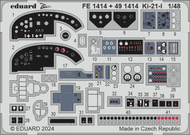 Eduard FE1414 1/48 Ki-21-I FE1414 Zoom Set Zoom Photo Etch Set
