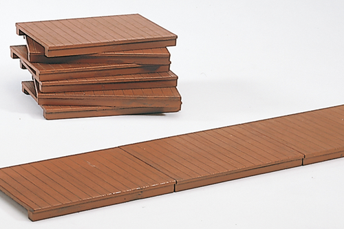 Piko 62281 G Scale Wooden Side Walks, 6 Pieces