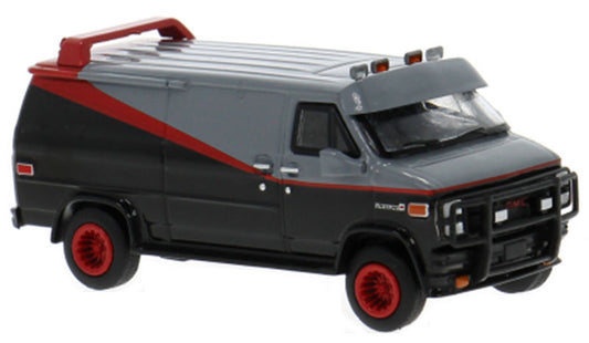 Brekina 18250 1/87 A-Team 1983 GMC Vandura Plastic Van Replica