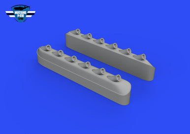 Eduard 648993 1/48 P-51B/C Exhaust Stacks w/fairing 1/48