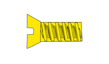 Woodland Scenics H854 All Scale Flat Head Screws 2-56 1/4 - 5 per pkg