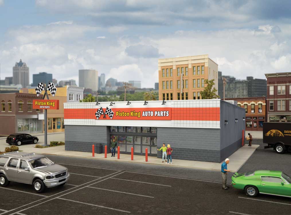 Walthers Cornerstone 933-4114 HO Scale Auto Parts Store -- Kit