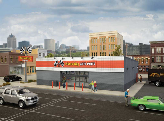 Walthers Cornerstone 933-4114 HO Scale Auto Parts Store -- Kit
