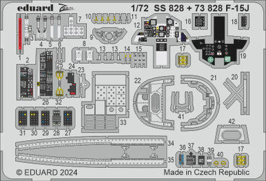 Eduard SS828 1/72 F-15J Zoom Set for FINE MOLDS