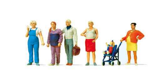 Preiser 10550 HO Scale Pregnant Women Figure Set