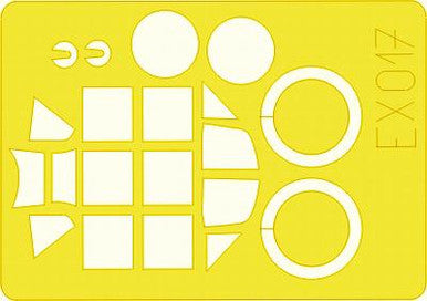 Eduard EX017 1/48 Mask Bf 109G-6 for Hasegawa Canopy Mask Set