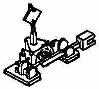 Details West 916 HO Scale Switch Stands -- Ground Throw pkg(2)