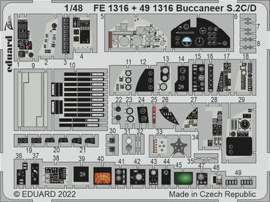 Eduard FE1316 1/48 Buccaneer S.2C/D - Airfix