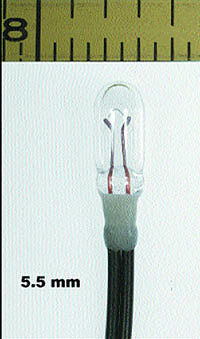 Miniatronics 1802410 All Scale Micro Miniature Lamps - Sub Miniature 12V 50mA 5.5mm Diameter - Clear -- Package of 10