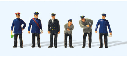 Preiser 12447 HO Scale German Railway Personnel 1925 pkg(6)