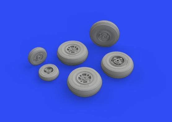 Eduard 672230 1/72 Aircraft- Shackleton MR3 Wheels for RVL (Mask & Resin)