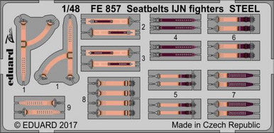 Eduard FE857 1/48 Seatbelts IJN Fighters Steel