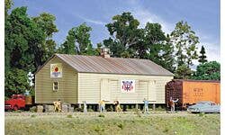 Walthers Cornerstone 933-3529 HO Storage Shed on Pilings Kit