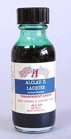 Alclad II 404 1oz. Bottle Transparent Green Lacquer