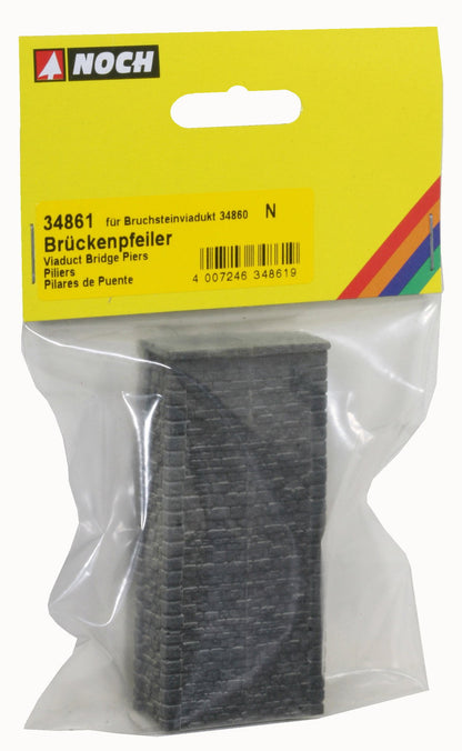 Noch 34861 N Scale Quarrystone Viaduct Bridge Piers