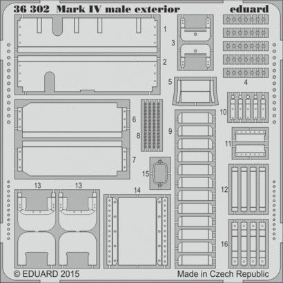 Eduard 36302 1/35 Armor- Mk IV Male Exterior for TAM