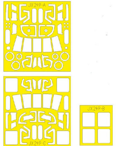 Eduard JX249 1/35 Mask HH60G TFace Canopy Mask Set for KTY