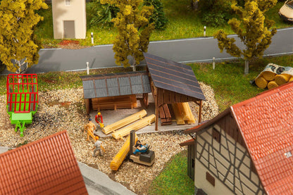 Faller 180498 HO Scale Timber Storage Sheds Model Kit